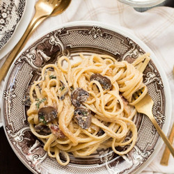 Creamy Bacon Mushroom Pasta