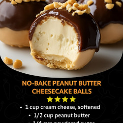 No-bake Peanut Butter Cheesecake Balls