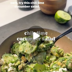 Chile Lime Cucumber Avocado Salad