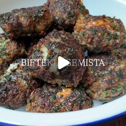 Kefalotyri Stuffed Greek Biftekia Burgers