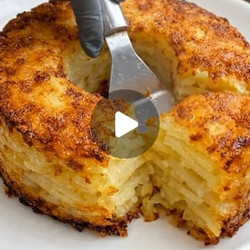 Golden, Cheesy, And Perfectly Layered Potato Bake