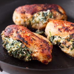 Ricotta And Spinach Stuffed Chicken Breast