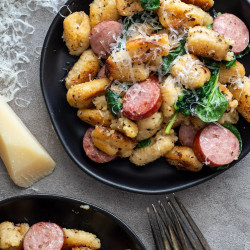 Pan-fried Gnocchi With Spinach And Sausage