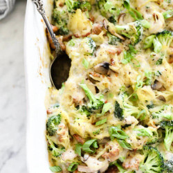 Creamy Garlic Spaghetti Squash Casserole (paleo, Whole30, Gf + Dairy-free)