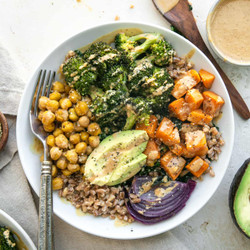 Sweet Potato Broccoli Bowls