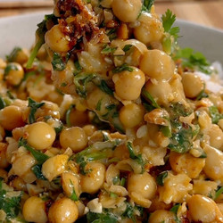 Peanut Chickpea Curry With Coconut Rice