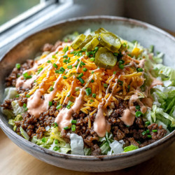 Big Mac Salad: The Ultimate Easy Keto Burger Bowl Recipe