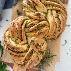 Sourdough Herb And Garlic Twist Loaf
