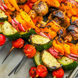 Grilled Marinated Vegetable Kabobs