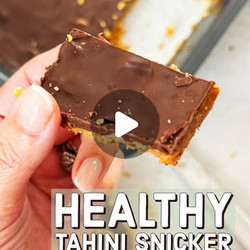 Healthy Tahini Snicker Treats