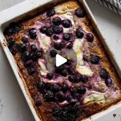 Blueberry &amp; Lemon Baked Oats