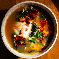 Wilted Greens Egg Drop Soup