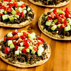 Middle Eastern Beef Pitas