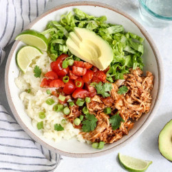 Instant Pot Chicken Burrito Bowls