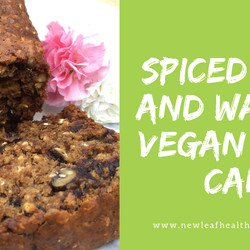 Spiced Date And Walnut Vegan Loaf Cake