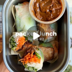 Tofu Rice Paper Rolls With Peanut Dipping Sauce