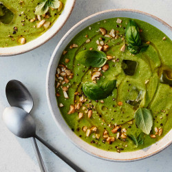 Chilled Zucchini Soup With Lemon And Basil