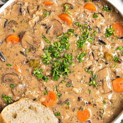 Creamy Vegan Wild Rice Soup