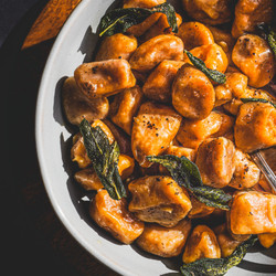 Homemade Sweet Potato Gnocchi With Brown Butter And Sage