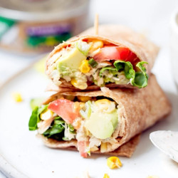 Farmer’s Market Spicy Tuna Wraps With Homemade Chipotle Greek Yogurt Ranch