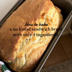 No Knead Sandwich Bread