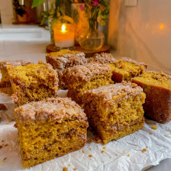 Pumpkin Spice Banana Bread Coffee Cake