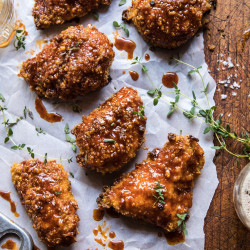 Oven Fried Southern Hot Honey Chicken