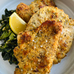 Crispy Baked Chicken Cutlets, Italian-style