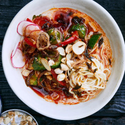Chilled Ramen With Soy Milk And Chili Oil