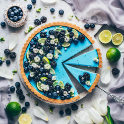 Vegan Blue Moon Lime Tart