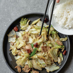 Hand-Torn Cabbage Stir-Fry