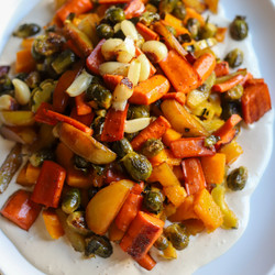 Roasted Veggies With Whipped Tahini