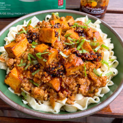 Korean-style "mapo Tofu" Over Noodles