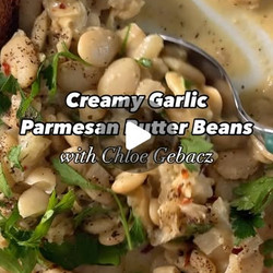 Creamy Garlic-parmesan Butter Beans