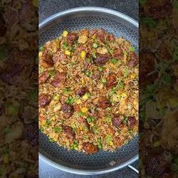 High Protein &amp; Low Calorie Fried Rice Burrito!