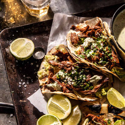 Crockpot Chuck Roast Tinga Tacos | HBH