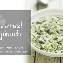 Coconut Milk Creamed Spinach