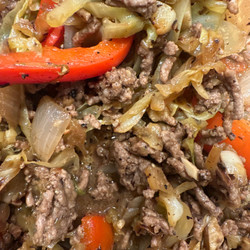 Black Pepper Beef &amp; Cabbage Stir Fry