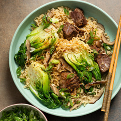 Instant Pot Ginger Ramen Noodles With Beef And Bok Choy