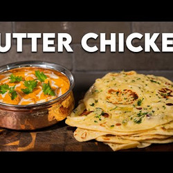 Butter Chicken With Garlic Naan