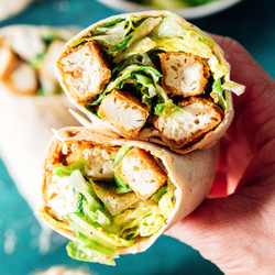 How To Make Vegan Chicken Caesar Wraps