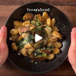 Crispy Gnocchi &amp; Brussels Sprouts