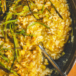 Whole Leek Risotto