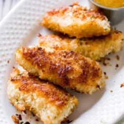 Crispy Coconut Chicken With Spicy Honey Orange Sauce
