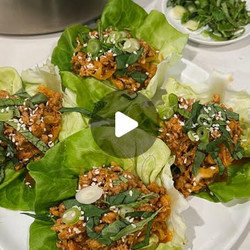 Gochujang Turkey Stir Fry Lettuce Cups