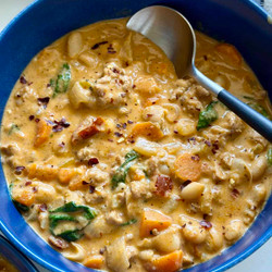 Tuscan White Bean Sausage Soup (one Pot)