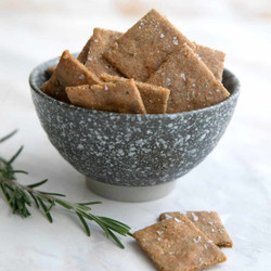 Keto Rosemary Parmesan Crackers