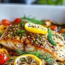 Mediterranean Baked Fish