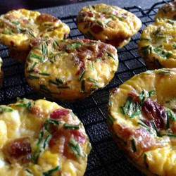 Bacon Egg Breakfast Bites With Chives {paleo}