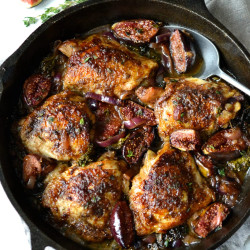 Balsamic Chicken With Figs And Red Onion